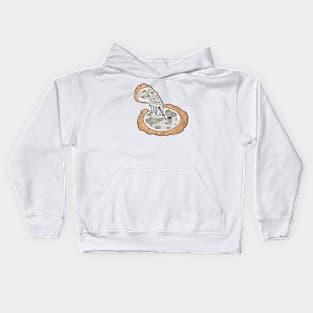 Moon Pizza Kids Hoodie